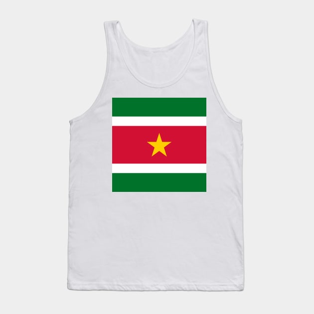 Suriname Flag Tank Top by flag for all